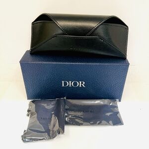 NEW DIOR Authentic Italian LEATHER Glasses Case